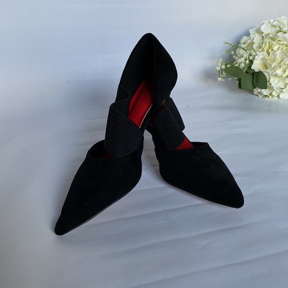 SHEIN Black fabric low heels, pumps, court shoes, kitten heels - Picture 5 of 6
